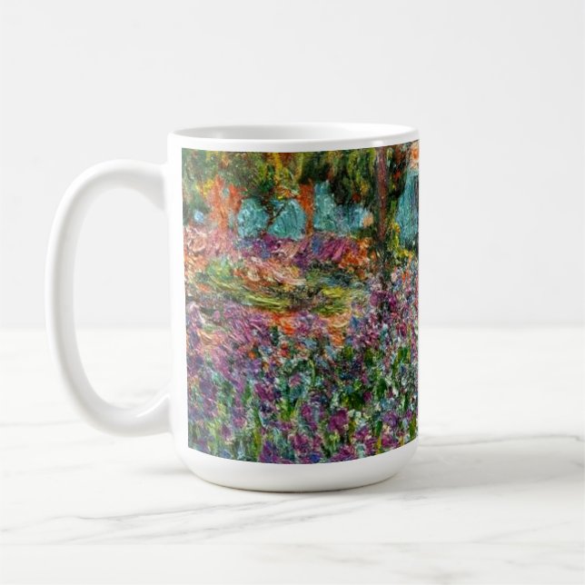 Monet The Artist’s Garden at Giverny  Coffee Mug (Left)