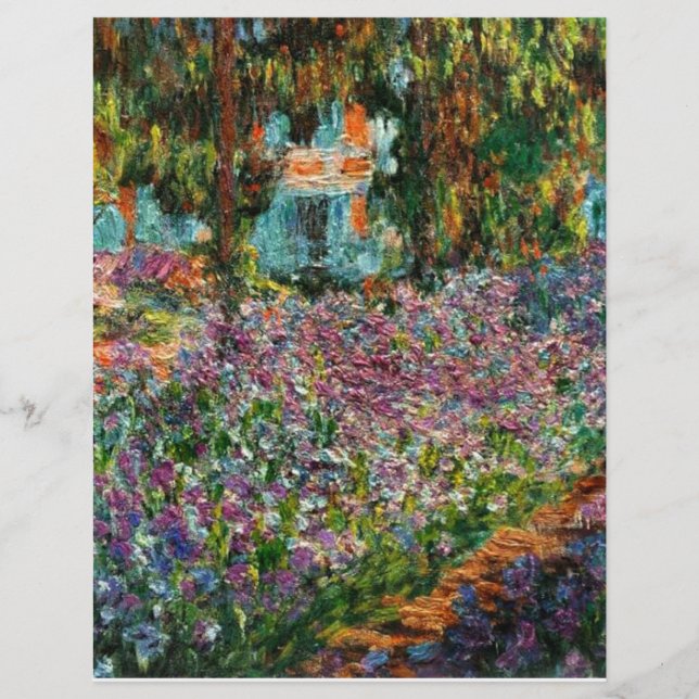 Monet The Artist’s Garden at Giverny  Custom Letterhead (Front)