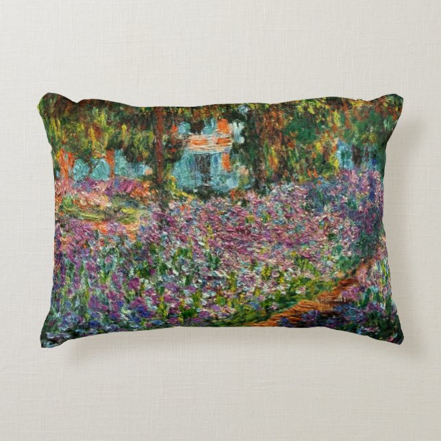 Monet The Artist’s Garden at Giverny Decorative Cushion (Front)