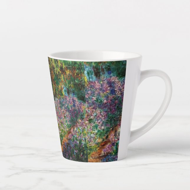 Monet The Artist’s Garden at Giverny  Latte Mug (Right)