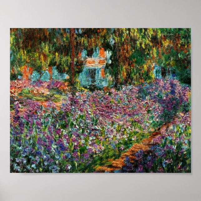 Monet The Artist’s Garden at Giverny Poster (Front)