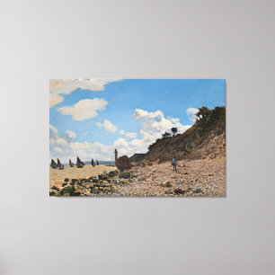 Monet - The Beach at Honfleur Canvas Print