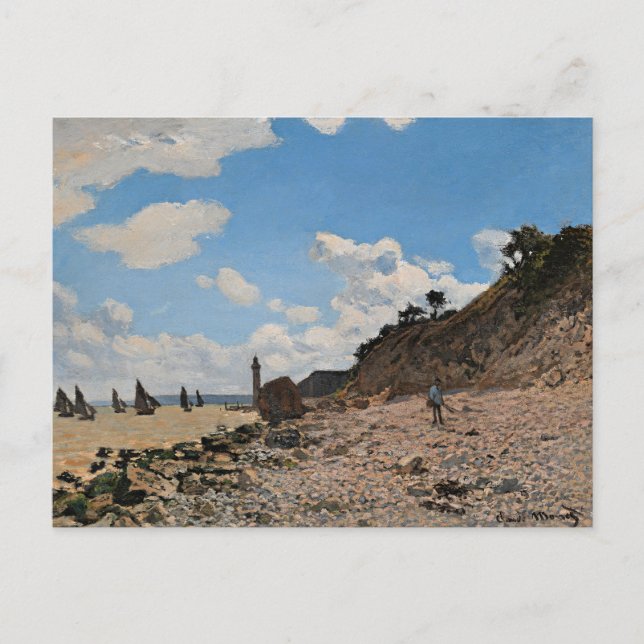 Monet - The Beach at Honfleur Postcard (Front)