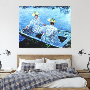 Monet - The Blue Row Boat Canvas Print