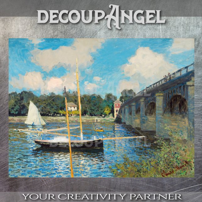 Monet- The Bridge at Argenteuilt Decoupage Tissue Paper (Creator Uploaded)