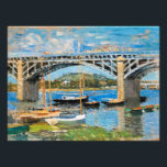 Monet - The Bridge over the Seine, Photo Print<br><div class="desc">Claude Monet's famous painting,  The Bridge over the Seine,  1874.</div>
