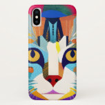 Monet the Cat iPhone X Case<br><div class="desc">Monet,  the artistic and observant cat,  watches the world with a keen eye,  his every movement a canvas of grace and elegance. As he navigates his surroundings,  his presence adds a touch of creative beauty to the ordinary,  turning each moment into a living work of art.</div>