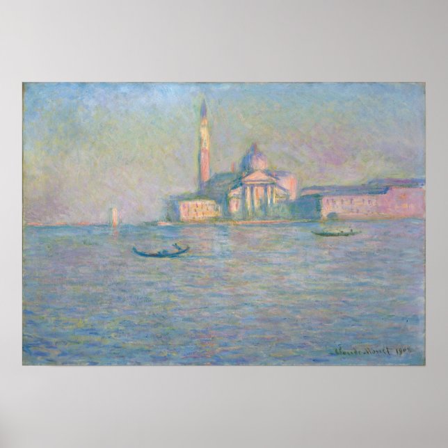 Monet - The Church Of San Giorgio Maggiore Venice Poster (Front)