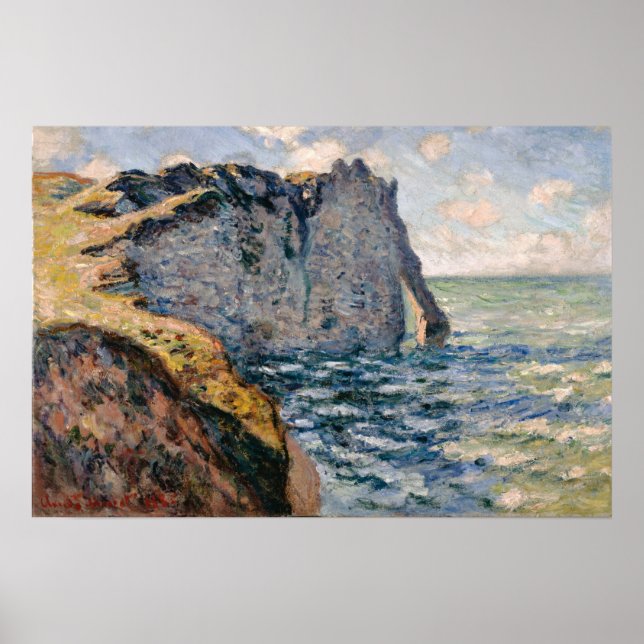 Monet - The Cliff Of Aval Etretat Poster (Front)