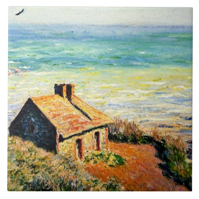 Monet - The Customs House, Morning Effect Tile (Front)