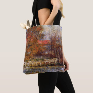 Monet - The Duck Pond, fine art painting Tote Bag