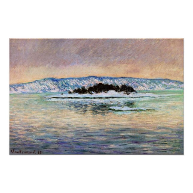Monet - The Fjord near Christiana Poster (Front)