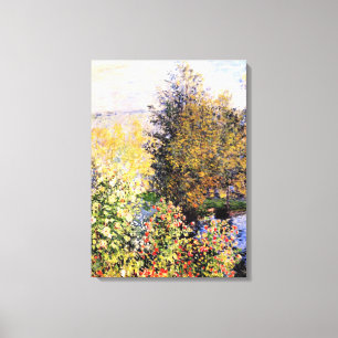 Monet - The Hoschede's Garden at Montgeron Canvas Print