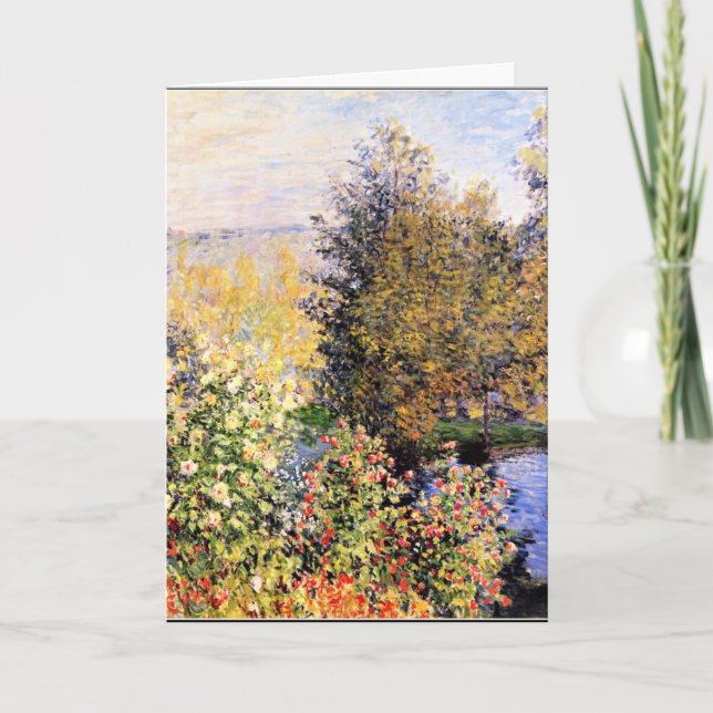 Monet - The Hoschede's Garden at Montgeron Card (Front)