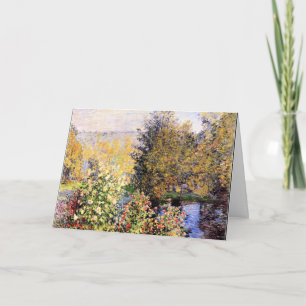 Monet - The Hoschede's Garden at Montgeron Card