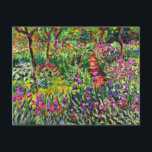 Monet - The Iris Garden at Giverny Card<br><div class="desc">The Iris Garden at Giverny,  beautiful fine art painting by Claude Monet</div>