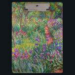 Monet “The Iris Garden at Giverny” Clipboard<br><div class="desc">Monet was a founder of French Impressionist painting, of which “The Iris Garden at Giverny” (painted between 1899 and 1900) is a beautiful example. It’s a celebration of colour, light and movement. When Monet purchased the Giverny estate, he redesigned the flower garden already planted on its grounds. His preference for...</div>