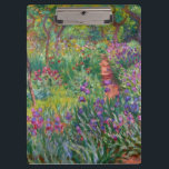 Monet “The Iris Garden at Giverny” Clipboard<br><div class="desc">Monet was a founder of French Impressionist painting, of which “The Iris Garden at Giverny” (painted between 1899 and 1900) is a beautiful example. It’s a celebration of colour, light and movement. When Monet purchased the Giverny estate, he redesigned the flower garden already planted on its grounds. His preference for...</div>
