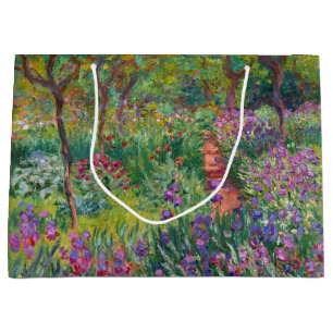 Monet “The Iris Garden at Giverny” Large Gift Bag