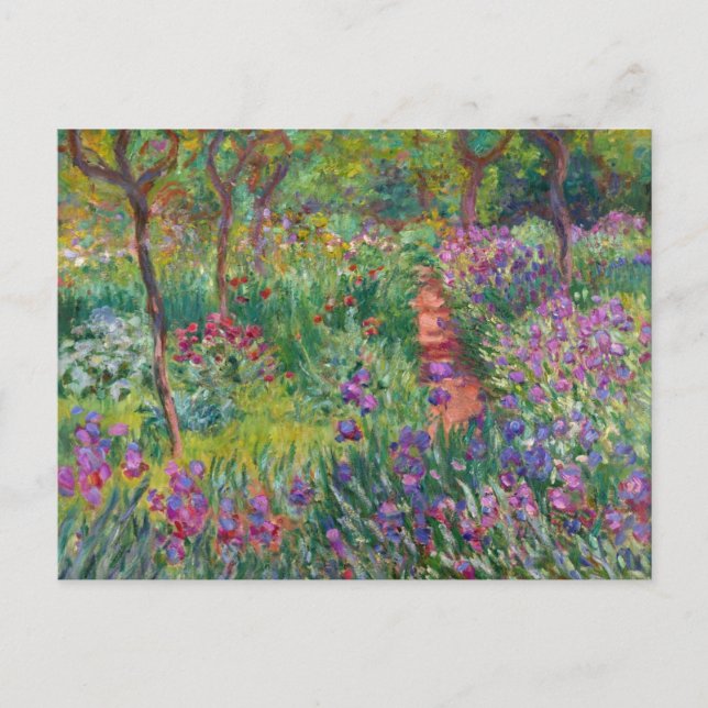 Monet “The Iris Garden at Giverny” Postcard (Front)
