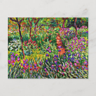 Monet - The Iris Garden at Giverny Postcard