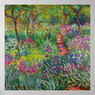Monet “The Iris Garden at Giverny” Poster
