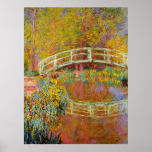 Monet - The Japanese Bridge, 1896, Poster