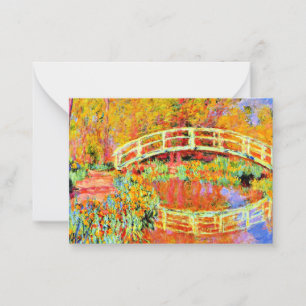 Monet - The Japanese Bridge at Giverny Card