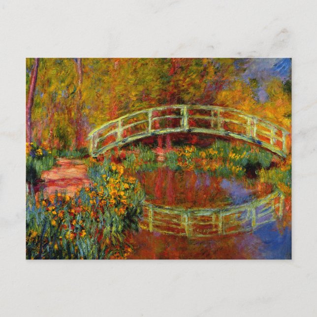 Monet - The Japanese Bridge Postcard (Front)