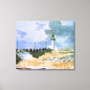 Monet - The Jetty at Le Havre, Canvas Print