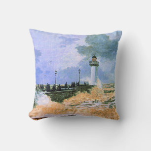 Monet - The Jetty at Le Havre, Cushion
