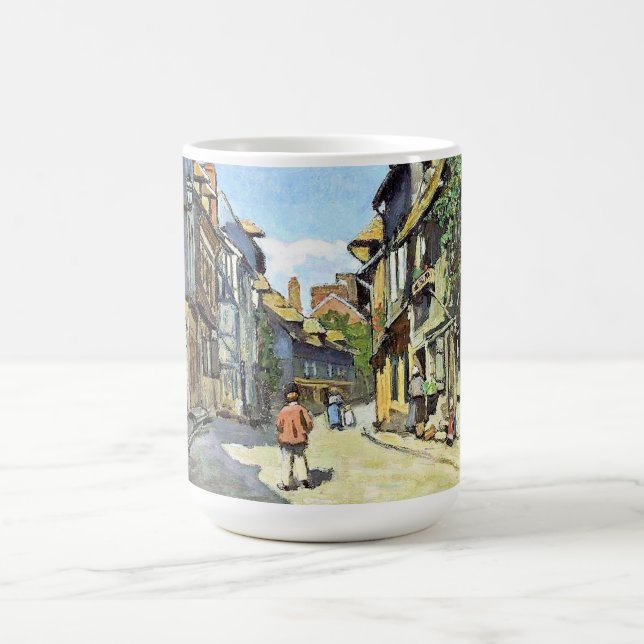 Monet - The La Rue Bavolle at Honfleur Coffee Mug (Center)