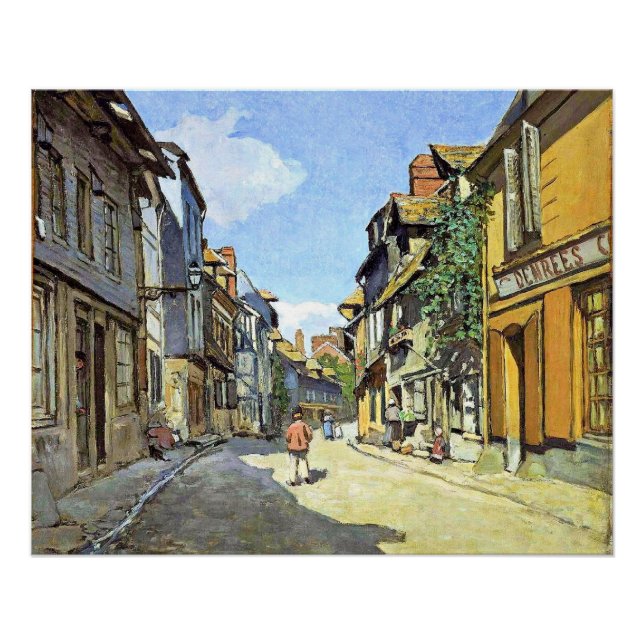 Monet - The La Rue Bavolle at Honfleur Poster (Front)