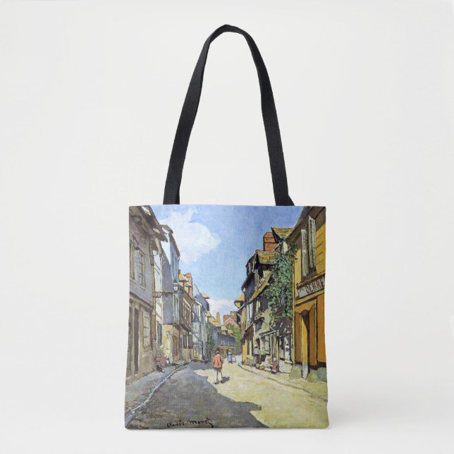 Monet - The La Rue Bavolle at Honfleur Tote Bag (Front)