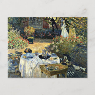 Monet - The Luncheon, 1873 artwork Postcard