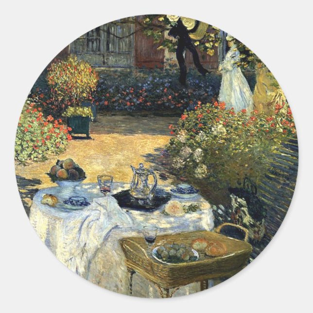 Monet - The Luncheon Classic Round Sticker (Front)