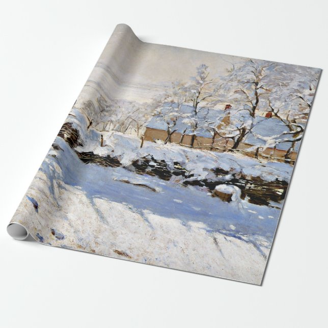 Monet - The Magpie Wrapping Paper (Unrolled)