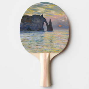 Monet - The Manneport, Cliff at Etretat, Sunset Ping Pong Paddle