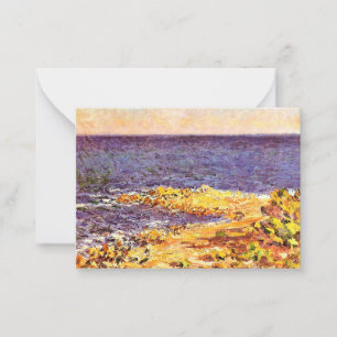 Monet - The Mediterranean at Antibes Card