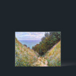 Monet - The Path at La Cavee, Pourville, Postcard<br><div class="desc">The Path at La Cavee,  Pourville,  painting by Claude Monet</div>