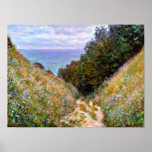 Monet - The Path at La Cavee, Pourville Poster