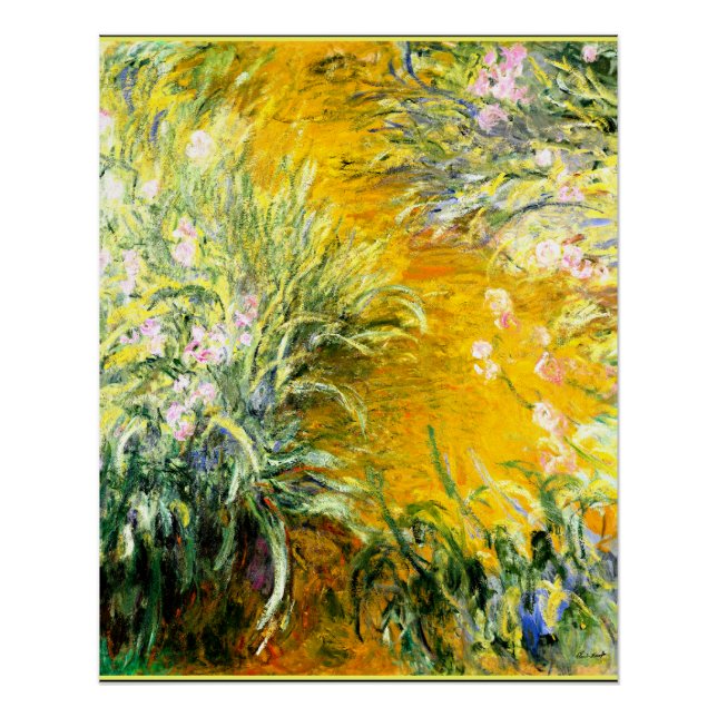 Monet - The Path through the Irises, Poster (Front)