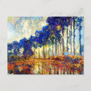 Monet - The Poplars in Autumn Postcard