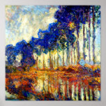 Monet - The Poplars in Autumn Poster<br><div class="desc">The Poplars in Autumn,  fine art painting by Claude Monet,  1891</div>