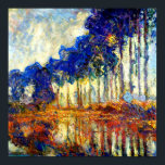 Monet - The Poplars in Autumn Poster<br><div class="desc">The Poplars in Autumn,  fine art painting by Claude Monet,  1891</div>