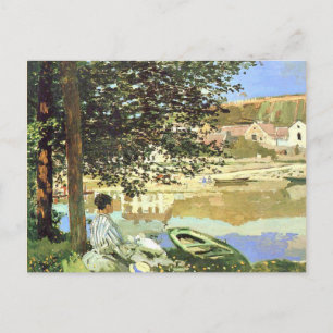 Monet - The River Scene at Bennecourt Postcard