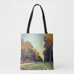Monet - The Road from Chailly-to-Fontainebleau Tote Bag