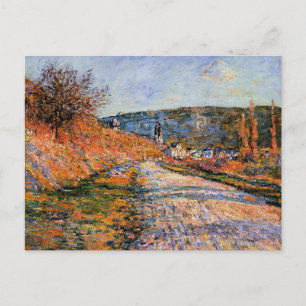 Monet - The Road to Vetheuil Postcard