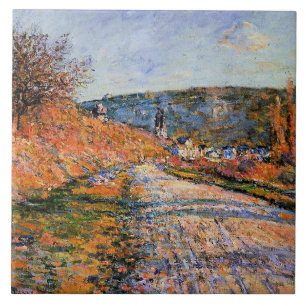 Monet - The Road to Vetheuil Tile