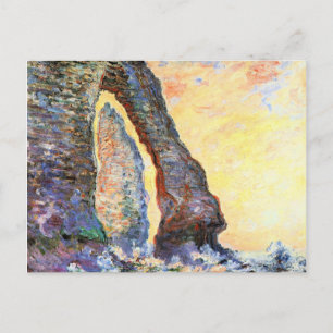 Monet - The Rock Needle seen through Porte  Postcard